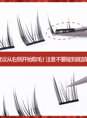 安吉猫免胶猫精灵单簇假睫毛