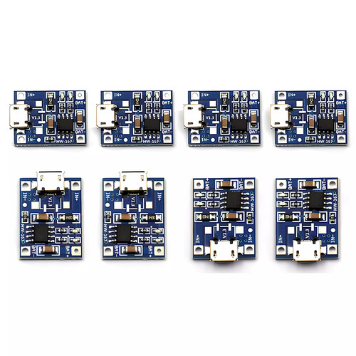 TP4056 1A锂电池 充电电源模块板 冲电器 MICRO接口 麦克USB - 图0