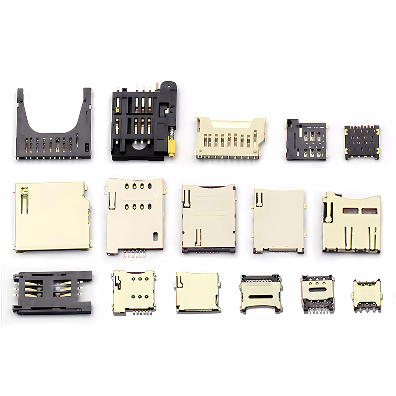 SD/MINI/TF/SIM/NANO/MICRO卡座卡槽卡托内存条长体短体 带自弹式 - 图0