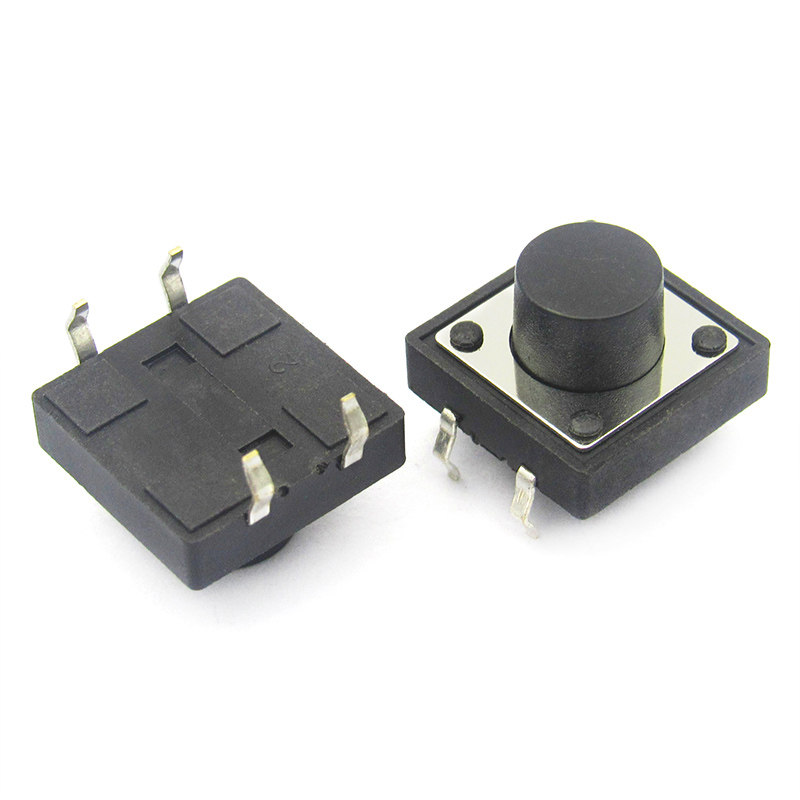 TELESKY 12x12x7.5 MM轻触微动立式按键按钮开关圆头(10个)_虎窝淘
