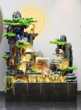假山流水喷泉循环水风水
