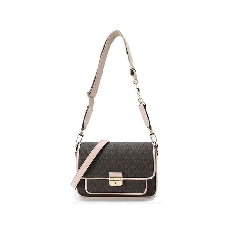 【自营】Michael Kors MK女包 人造革单肩斜挎包 30S1G2BM2B老花 - 图3