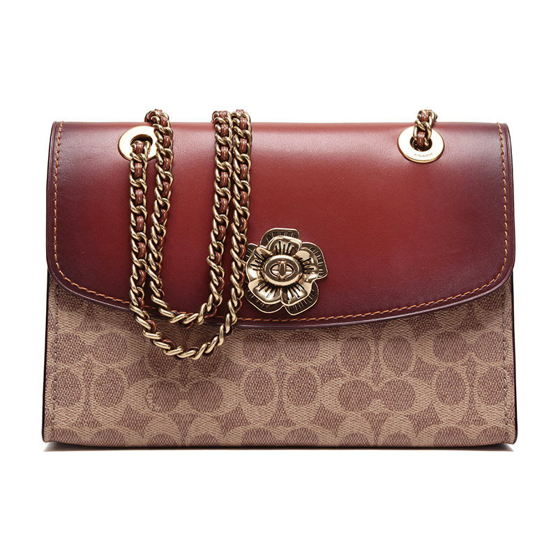 【直营】coach女士山茶花老花单肩包 天猫国际时尚直营女士包袋