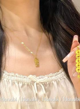 ＜花火商店＞至上系列 - 来财来财 · 碎碎冰925银镀金抽拉链手链