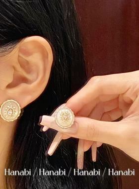 ＜花火商店＞至上系列 天然白蝶贝粉锆石项链耳钉套组