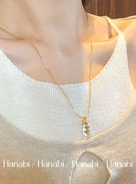 ＜花火商店＞至上系列 - 小福豆水沫玉吊坠925银镀金项链