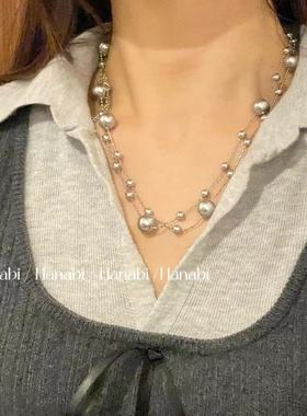 ＜花火商店＞星辰泡沫 - 自带高光!!人造珍珠满天星抽拉手链项链