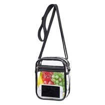 Amazon Exploits Transparent Single Shoulder Bag for Korean version 100 Lap Fashion Diagonal Satchel Bag Containing Bag Waterproof Small Square Bag