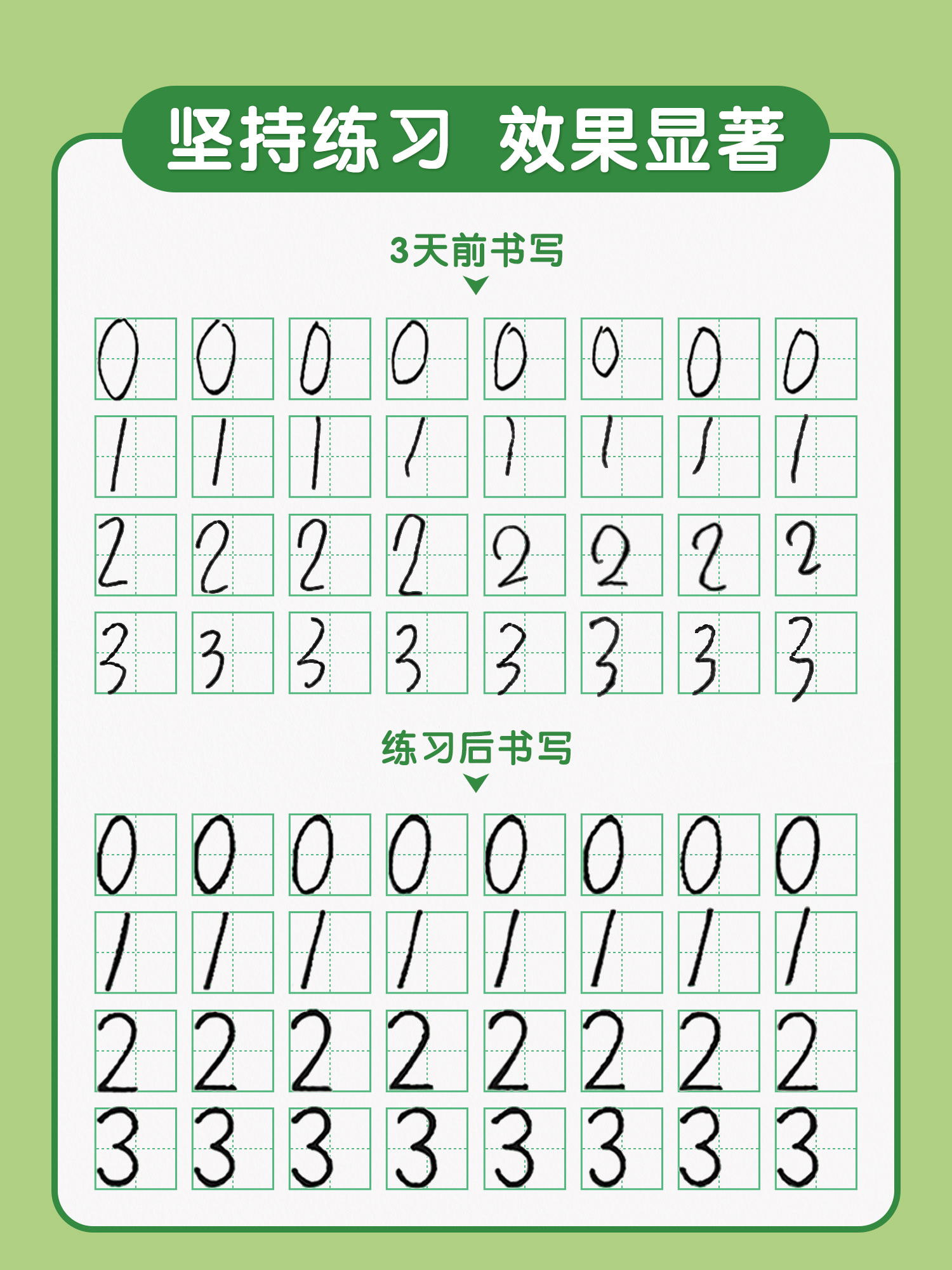 儿童数字练字帖点阵控笔训练幼儿园描红本字帖幼小衔接每日一练学前班写字帖幼升小中班大班练习册一年级入门初学者幼儿练字本全套 - 图3