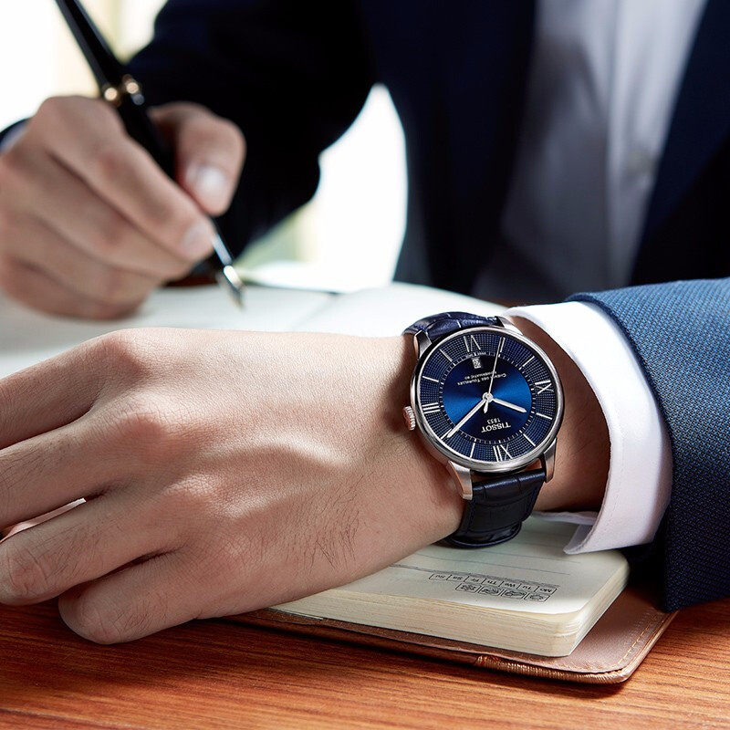 tissot正品杜鲁尔时尚商务动男表 计时分手表海外瑞士腕表