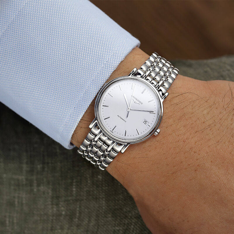 longines浪琴正品男/女中性瑰丽 计时分手表海外瑞士腕表