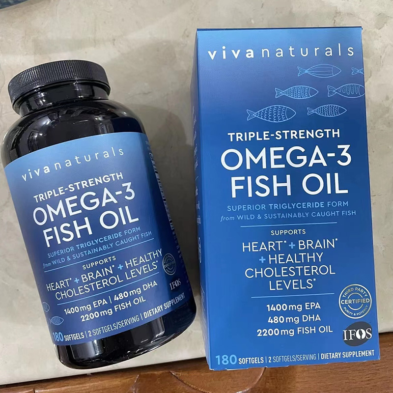 美国进口VivaNaturals深海鱼油omega3猫咪viva鱼油高纯度鱼油老年 - 图0