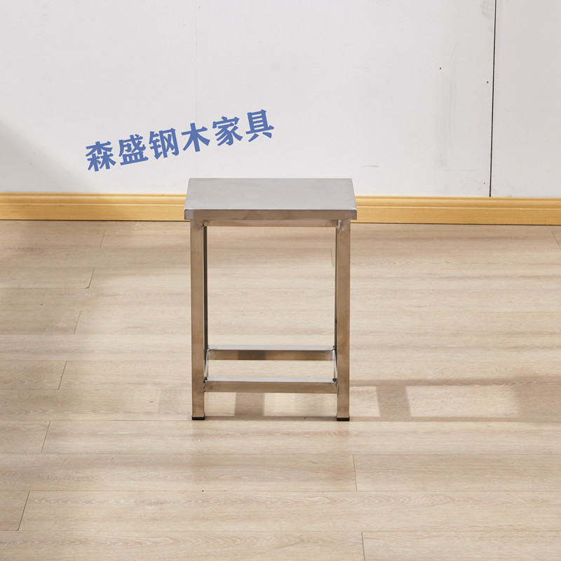 不锈钢塑面凳子椅子方凳梯形靠背家用阳台员工耐用流水线操作凳