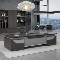 Boss Desk Chair Portfolio Brief Modern President Desk Commercial Leather Face Big Bandae General Manager Board Desk Desk Desk