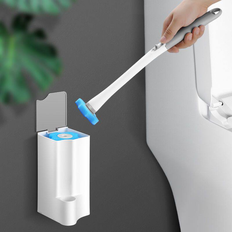 Ganni disposable toilet brush disposable toilet brush set bathroom cleaning artifact wall hanging no dead corner toilet