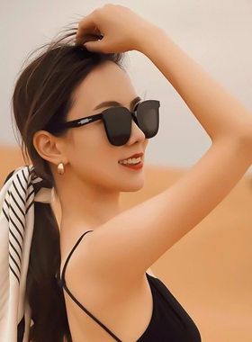 很显脸小高级感墨镜拍照巨好看遮阳镜男女开车偏光镜