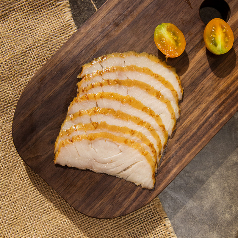 卡露伽热熏鲟鱼肉片50g即食鱼肉无刺鱼块速食老少皆宜熟食下酒菜,淘宝优惠券,粉丝福利购,淘宝优惠卷