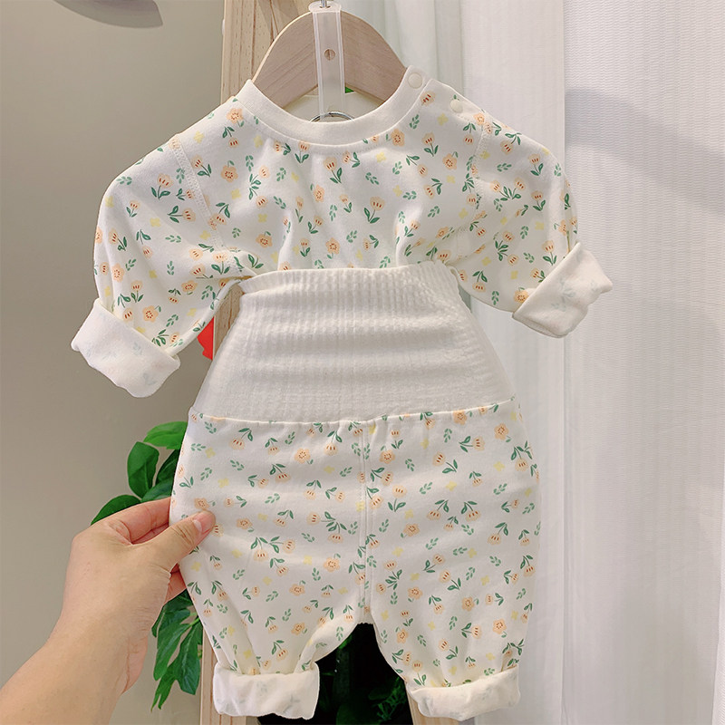 婴儿分体套装春秋宝宝打底睡衣纯棉a类小月龄衣服秋衣秋裤春装,淘宝优惠券,粉丝福利购,淘宝优惠卷