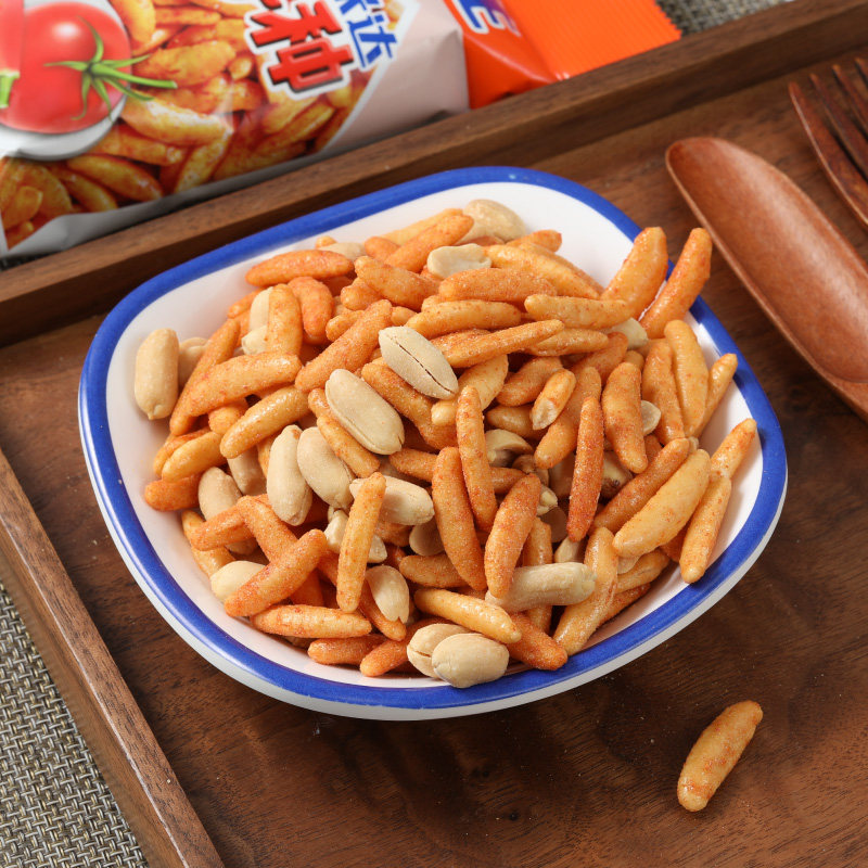 网红推荐日本卡米达柿子种米果花生 卡米达食品膨化食品