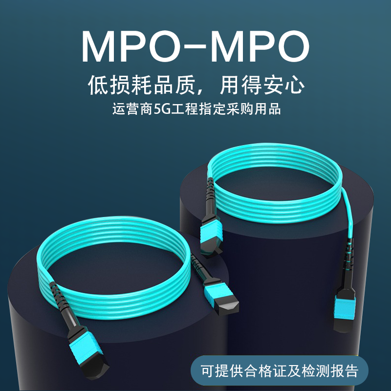 正通飞达MPO-MPO万兆多模光纤跳线12芯万兆多模40G/100G集束光纤跳线IDC数据中心MPO-MPO/MTP OM3/OM4 - 图1