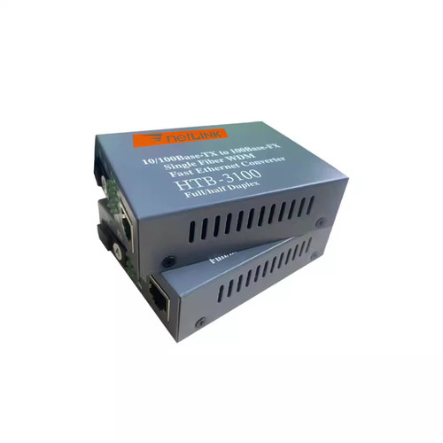 正通飞达光纤收发器NetLink光电转换器HTB-3100-A/B百兆单模单纤光纤收发器25KM一对 - 图3