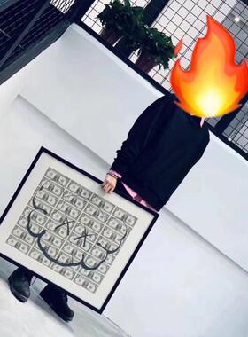 恶搞骷髅装饰画余文乐同款