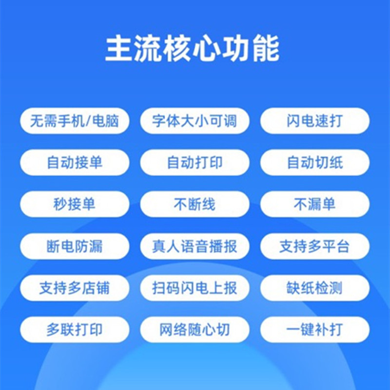 饿了么外卖接单宝WIFI+4G云打印扫码出餐一体机抖音来客美团外卖自动接单双平台出餐宝无线58mm热敏打印机 - 图3