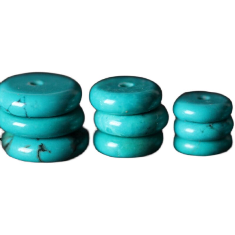 原矿天然绿松石隔片垫片隔珠鼓珠算盘珠金刚星月菩提手串配件,淘宝优惠券,粉丝福利购,淘宝优惠卷