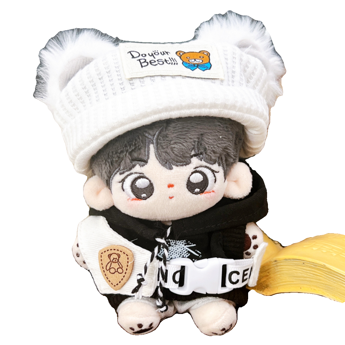 现货10cm20厘米新年娃衣40cm棉花娃娃衣服牛角扣大衣套装玩偶公仔 - 图3