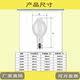 Self-ballasted insect trap mercury lamp high power white light transparent