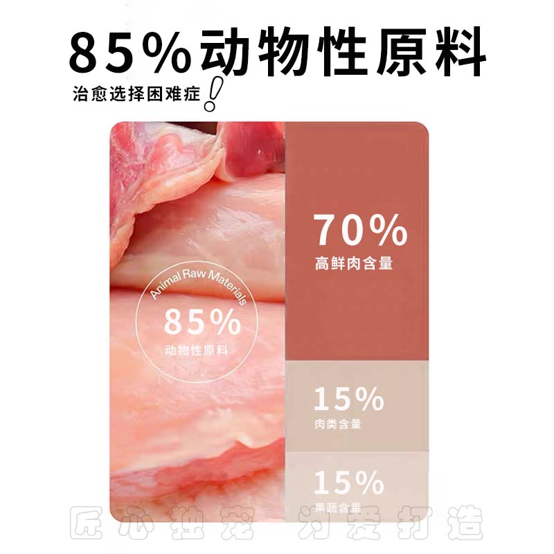 【FANS凡世】狗粮全价无谷通用粮小型犬鲜鸡肉狗粮幼犬成犬粮80g