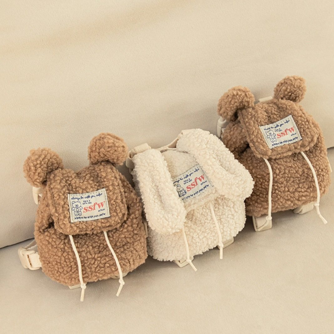 宠物背包外出狗狗猫咪零食包毛绒兔兔小熊自背包小型犬比熊泰迪,淘宝优惠券,粉丝福利购,淘宝优惠卷