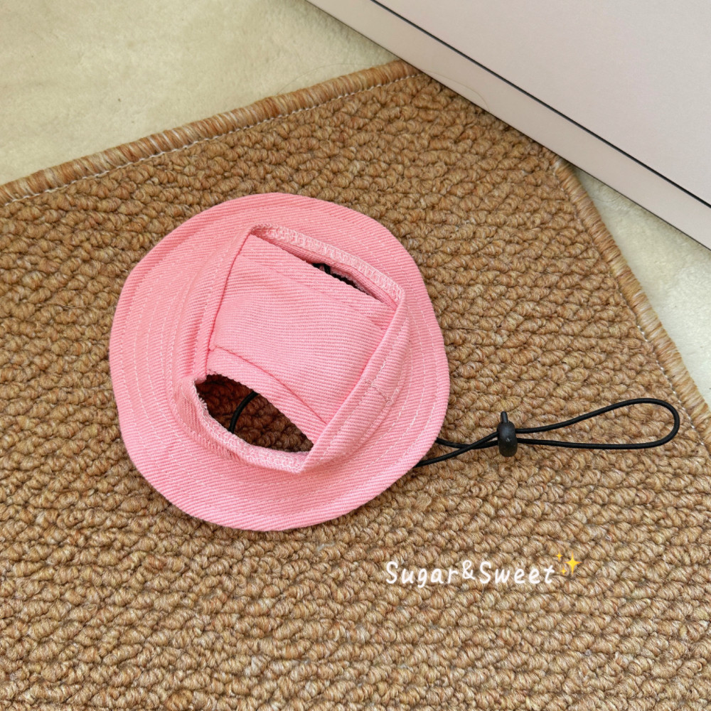 可爱小黄帽猫咪帽子宠物防晒帽外出狗狗渔夫帽头套装饰品夏日激萌,淘宝优惠券,粉丝福利购,淘宝优惠卷