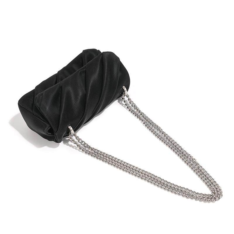 LAXMI小众设计褶皱小方包2025春夏新款mini手机包单肩斜挎链条包,淘宝优惠券,粉丝福利购,淘宝优惠卷