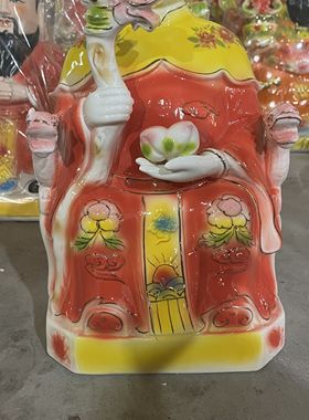 陶瓷泰山奶奶无生老母骊山老母泰山圣母碧霞元君神像佛像摆件