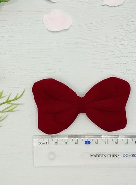 日韩风蝴蝶结饰品配件发饰头饰蝴蝶结配饰纯色半成品配件工厂批发