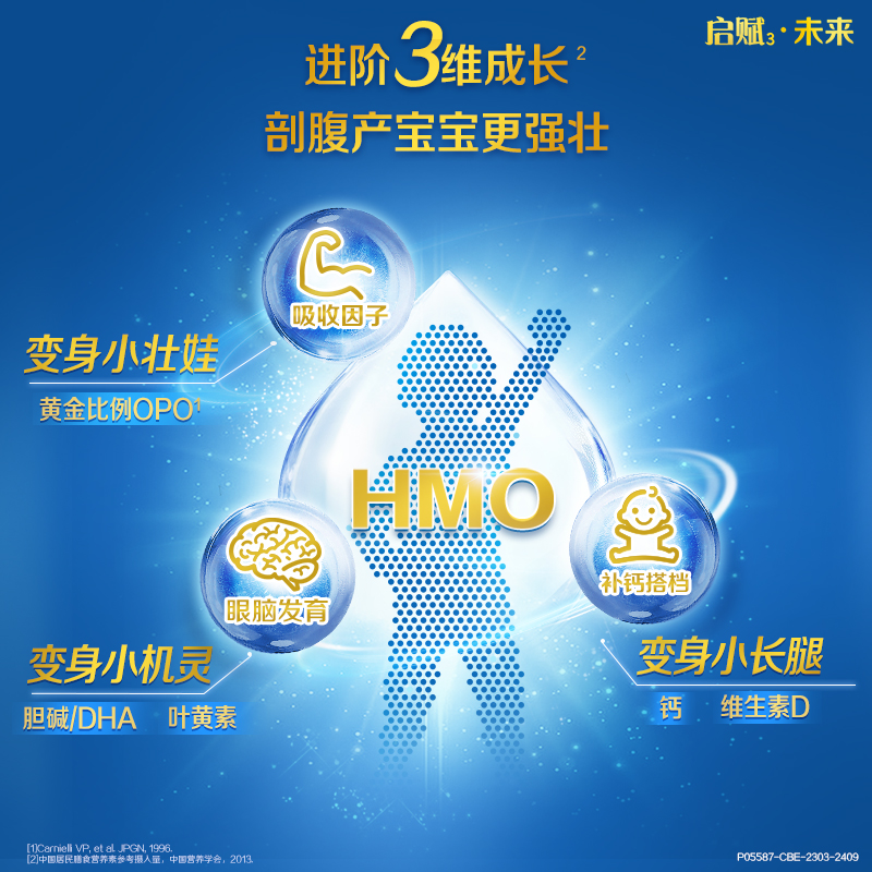 【新客专享价】惠氏启赋未来3段6HMO配方婴幼儿新生牛奶粉850g旗
