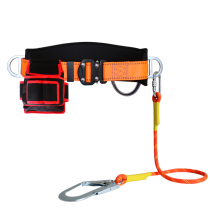 Quick-plug simple single waist seat belt outdoor anti-fall aerial work electrician air conditioning fitted abrasion proof rope