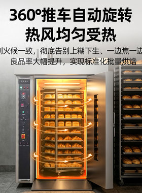 猛世大型蒸烤箱商用全自动热风炉