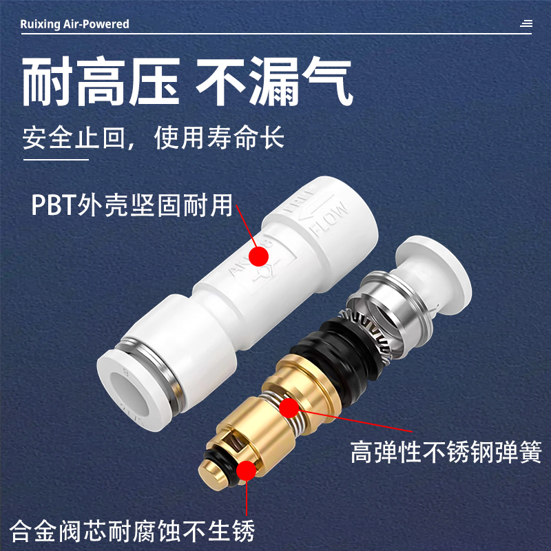 单向阀止回阀逆止阀AKH04/06/08/10/12SMC型单向阀AKB02A-02 - 图0