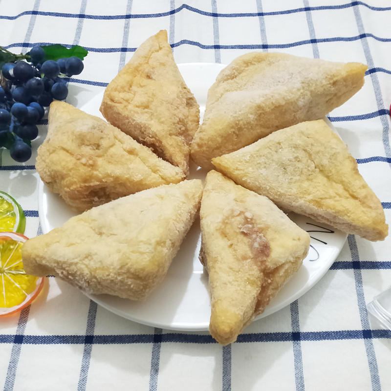 油豆腐塞肉100个冷冻油三角豆腐半成品商用食堂快餐蒸煮食材包邮