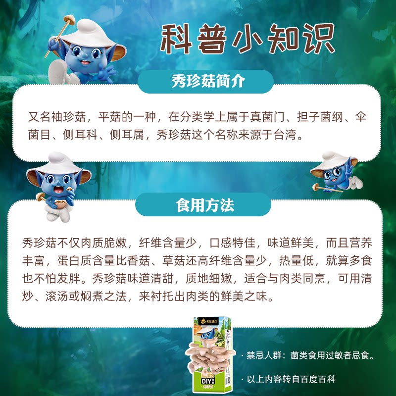 Koala Elf Mushroom Box Edible Diy Fungus Corynebacterium Seeds Xiuzhen Mushroom Family Planting Package Children 2 Boxes