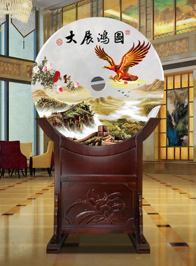 公司酒店大厅定制玉石平安扣礼物