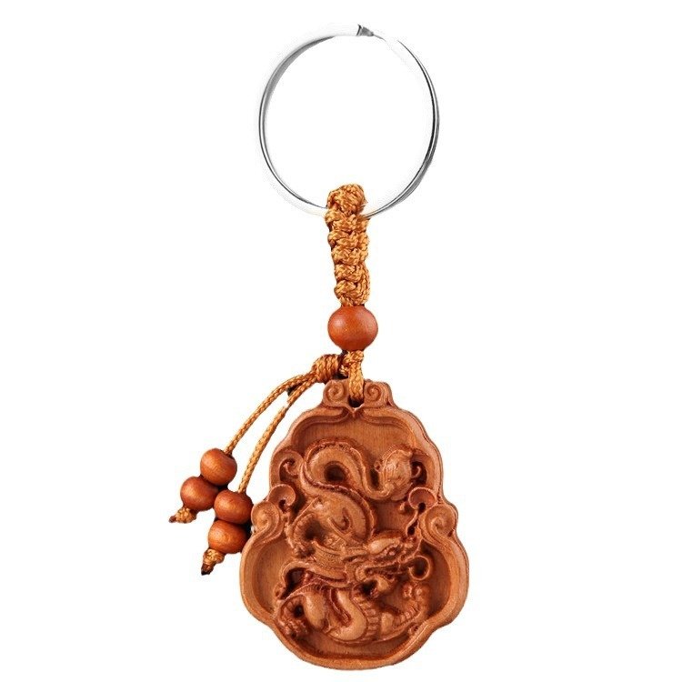 桃木十二生肖钥匙扣挂件 保平安生肖汽车钥匙扣 汽车钥匙扣礼品,淘宝优惠券,粉丝福利购,淘宝优惠卷