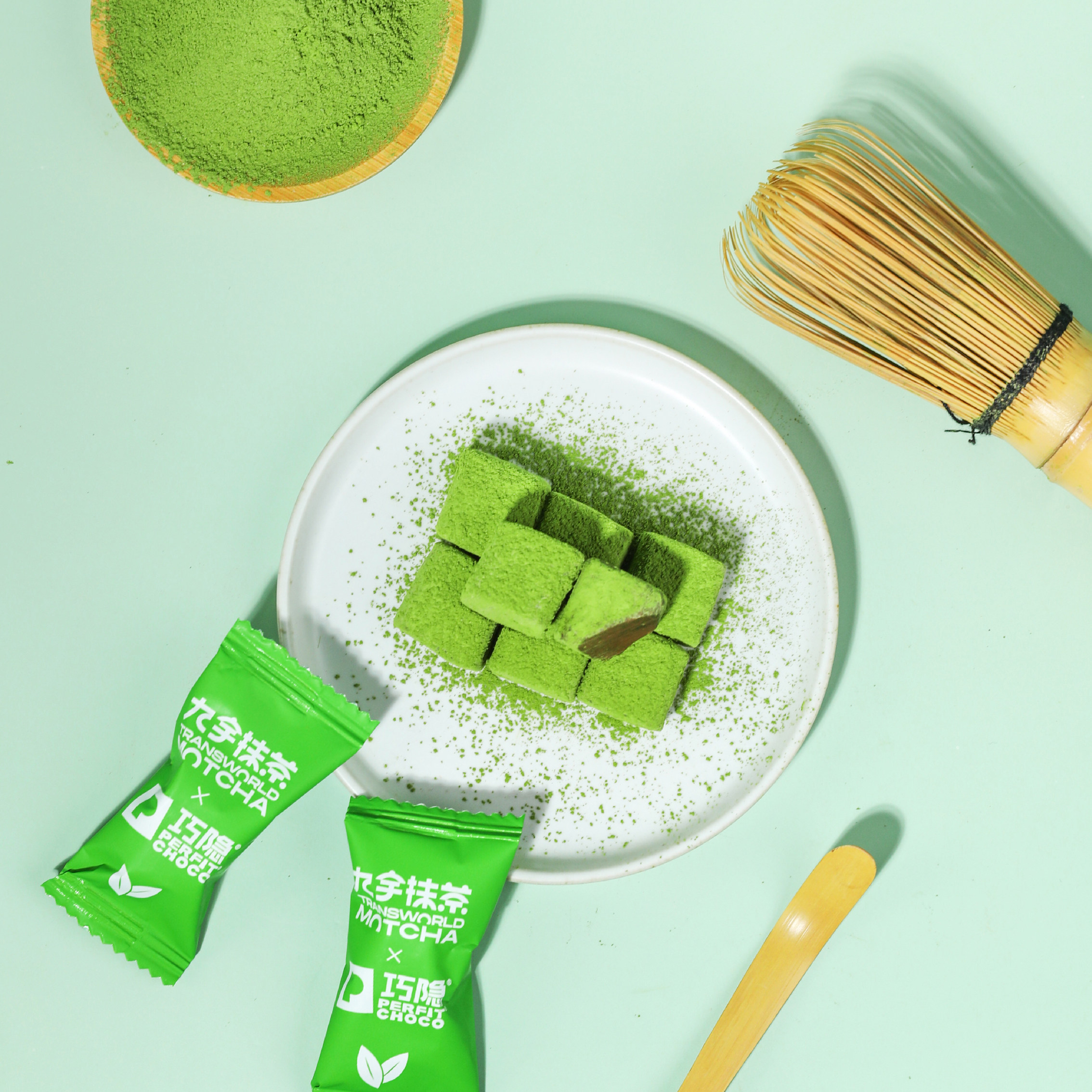 九宇杭州径山抹茶烤生巧克力50g