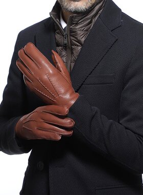 日本直邮Dents 男士 Heritage Collection Windsor 鹿皮手套 15 1