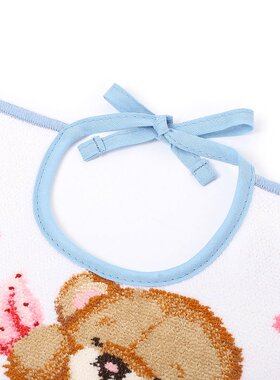 日本直邮FEILER MAXLINE 婴儿围嘴 蓝色 30×25cm