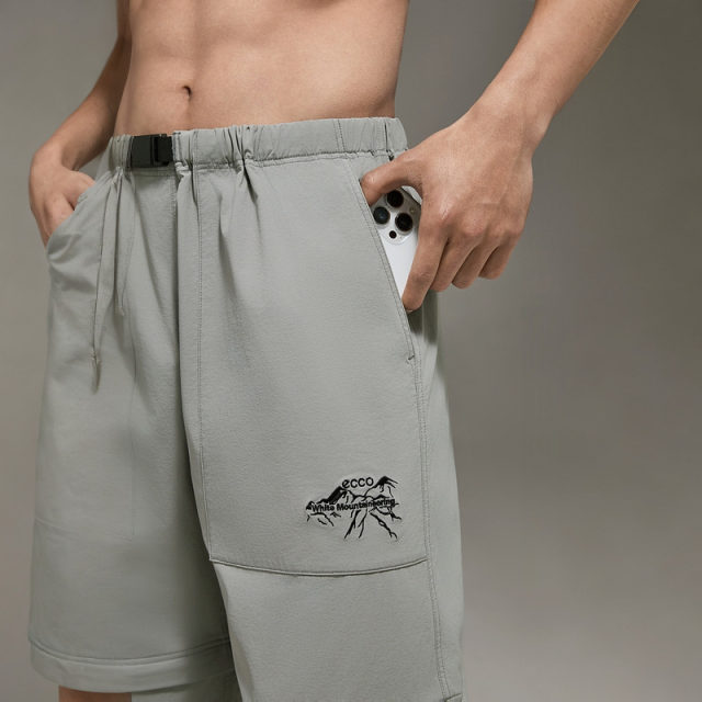 ECCO Baishan ຮ່ວມຊຸດແຄບຊູນ detachable ກາງແຈ້ງ soft shell pants ສໍາລັບຜູ້ຊາຍແລະແມ່ຍິງ EW251P004
