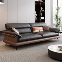 Office Real Leather Sofa Business Office Modern Simplicity Hospitality guests in talks Mood Casual Area Tea Table Combinations