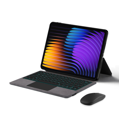 适用小米平板7pro智能蓝触控键盘11.2英寸Xiaomi Pad 7无线妙控键盘背光2024新款小米7一体转轴键盘式双面壳 - 图3